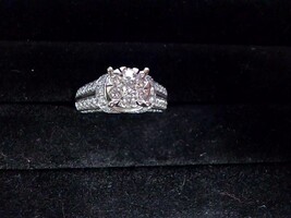  White Gold 14K Multi Diamond Ring