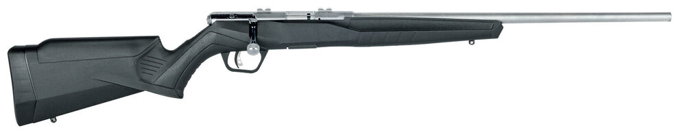 Savage B17 FVSS Bolt .17 HMR 21 10+1 Synthetic Black Stock Stainless - 10+1 