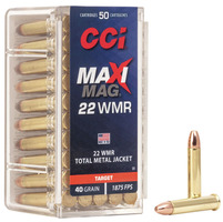 CCI Maxi Mag 22 WMR Ammo 40 Grain TMJ 50 Round Box