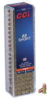 CCI 0027 Target 22 Short 29 gr 1080 fps Copper-Plated Round Nose 100 Bx/50 Cs