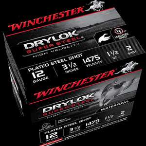 Winchester DryLock Super High Velocity 12 Gauge 3.50" 1 1/2 oz 1475 fps 2 Shot