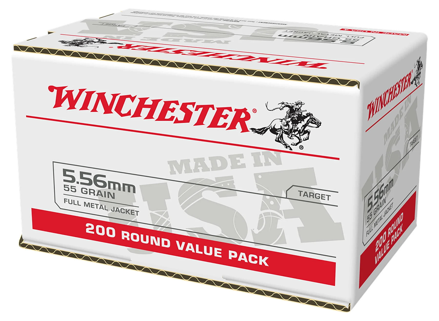 WINCHESTER RANGE 5.56 55GR FMJ 200 RDS