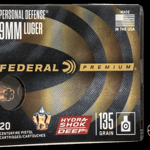 Federal Premium Personal Defense Hydra-Shock Deep Hollow Point 9mm Ammo 20 Round