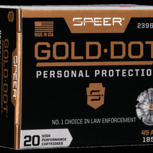 Speer Gold Dot Personal Protection Hollow Point 45 ACP Ammo 20 Round Box