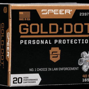 Speer Gold Dot Personal Protection Hollow Point 40 S&W Ammo 165 gr 20 Round Box