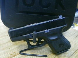 Glock G26 Gen 5 9MM Pistol w/Trijicon Sights and Case -USED-